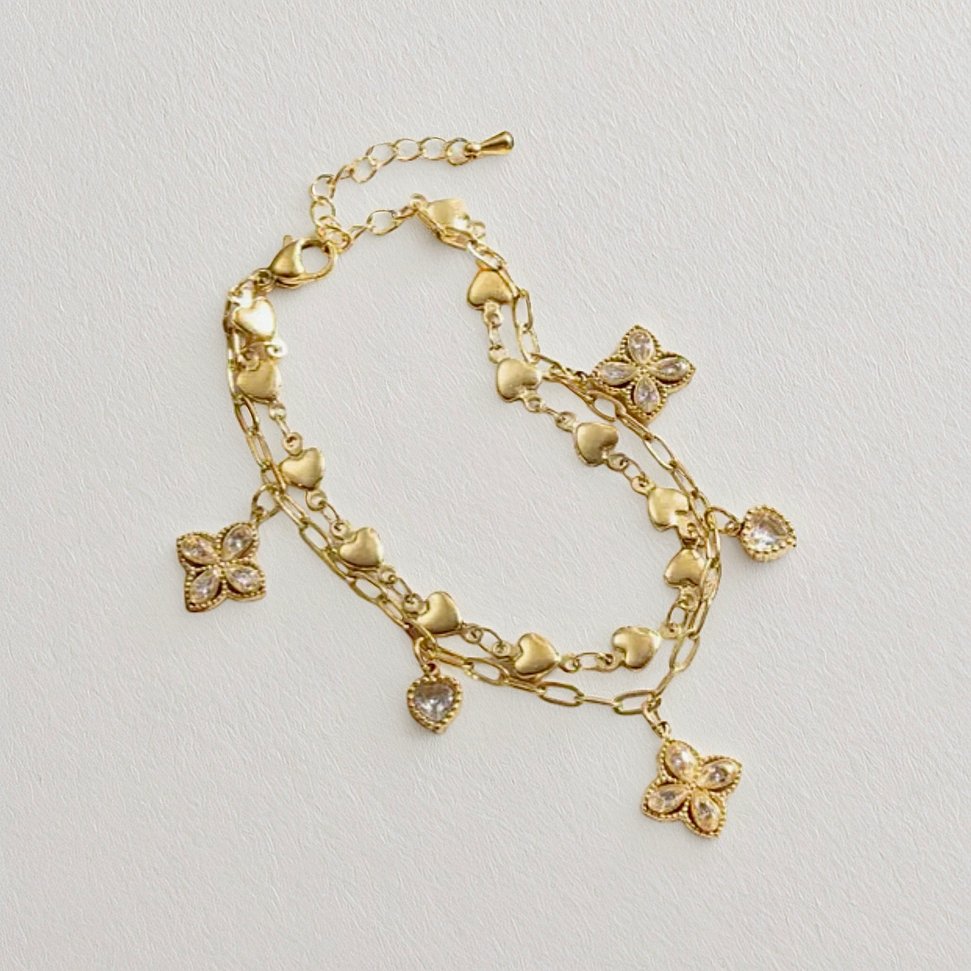 Bracelet doublé doré