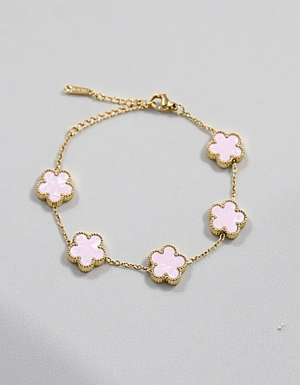 Bracelet "Pink Clover"