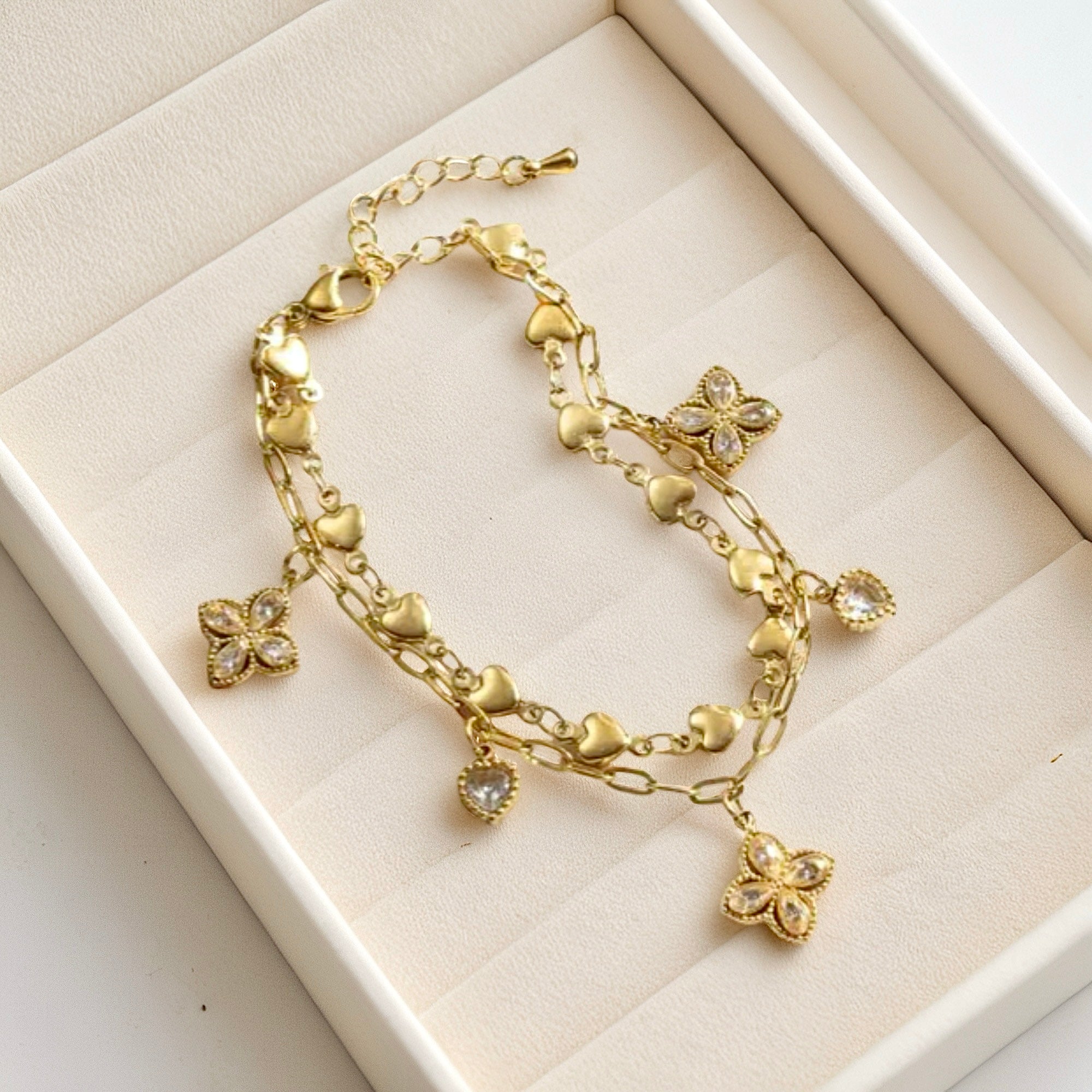Bracelet doublé doré