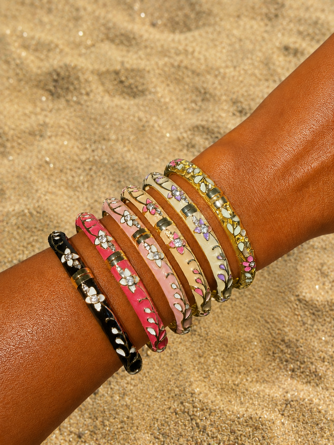 Bracelet Jonc Rose
