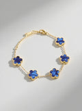 Bracelet "Blue Clover"