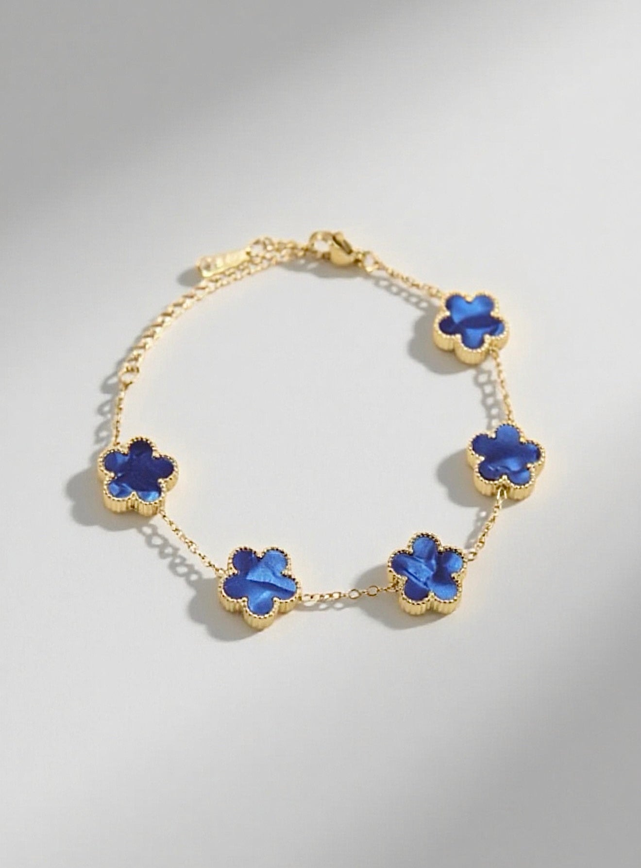 Bracelet "Blue Clover"
