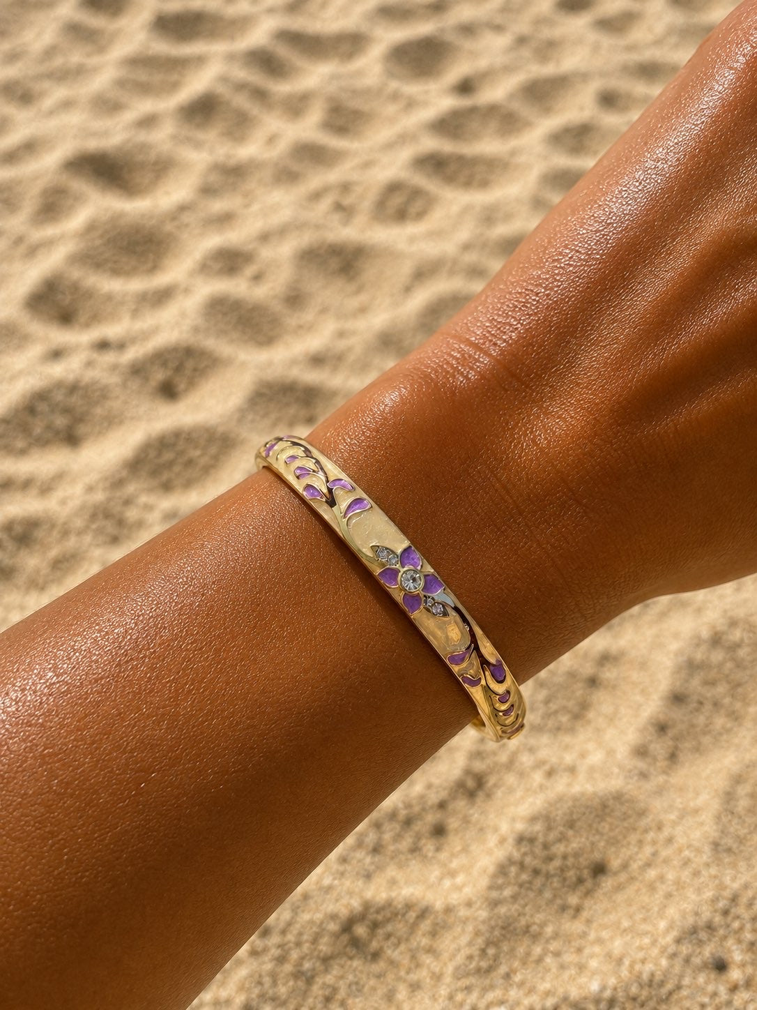 Bracelet Jonc Violet